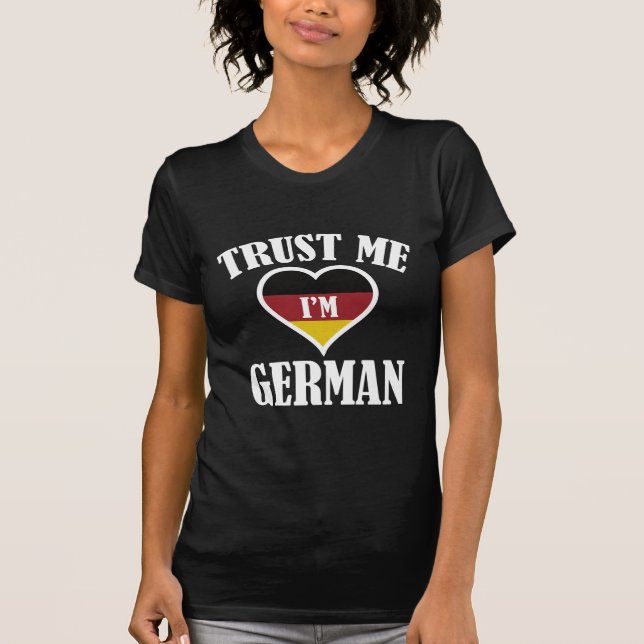 Camiseta Confie em mim, sou alemão (Frente)