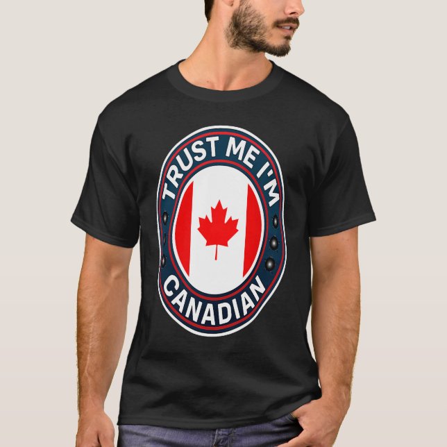 Camiseta Confie em mim sou canadense (Frente)