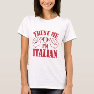 Camiseta Confie em mim, sou italiano