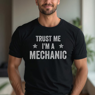 Camiseta Confie em mim, sou mecânico mecânico mecânico e en
