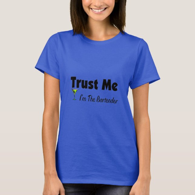 Camiseta Confie em mim, sou o Barman (Frente)