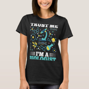 Camiseta Confie em mim, sou professor de biologia de estuda