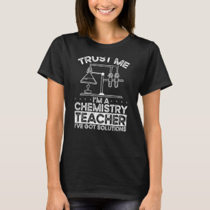 Camiseta Confie em mim, sou professor de química, tenho sol