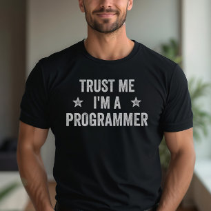 Camiseta Confie em mim, sou programador Vintage, programado