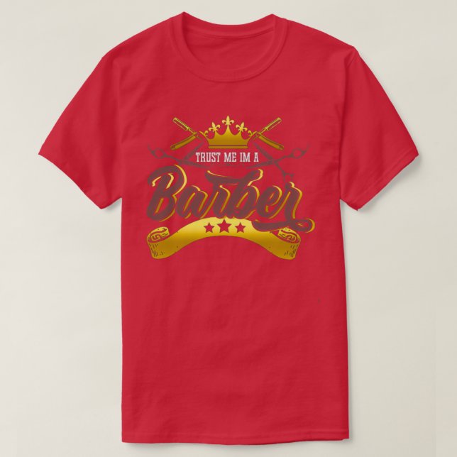 Camiseta Confie Em Mim Sou Um Barbeiro (Frente do Design)