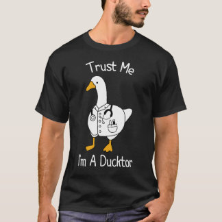 Camiseta Confie em mim, sou um Ductor Whimsical Duck Doutor