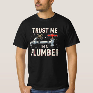 Camiseta Confie em Mim, Sou um Encanador