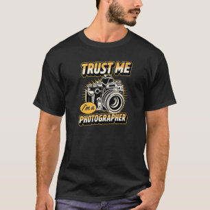Camiseta Confie em Mim Sou um Fotógrafo Equipe do Evento Fo