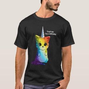 Camiseta Confie em Mim Sou um Gato Unicórnio