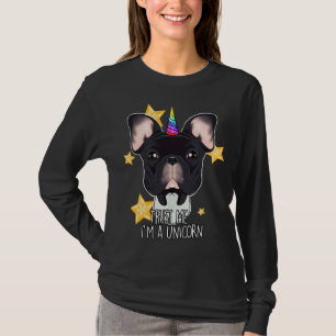 Camiseta Confie Em Mim Um Unicórnio Eu Engraçado Buldogue F
