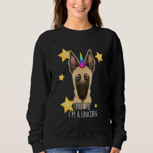 Camiseta Confie Em Mim Um Unicórnio I Belga Malinois