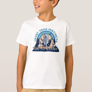 Camiseta Confie em Seus Instintos Lobo Ártico