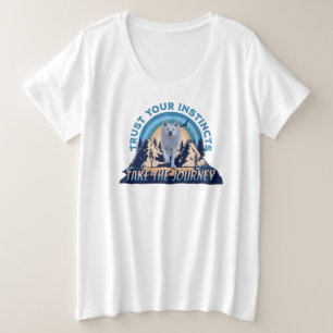 Camiseta Confie em seus instintos, Lobo Ártico