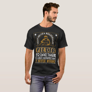 Camiseta Confie-me soldador do Boilermaker de I'ma
