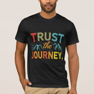 Camiseta Confie na Viagem - Camisa-T-Aventura de Montanha
