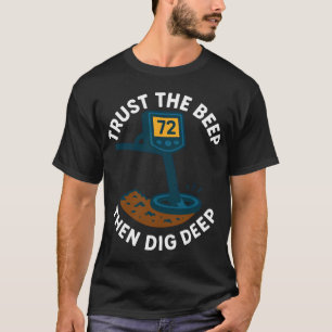 Camiseta Confie No Bipe Então Cave Fundo Diversão Detectand