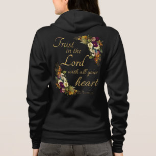 Camiseta Confie no LORD com todo o seu coração por mulheres