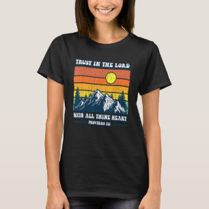 Camiseta Confie No Senhor Com Toda A Sua Fé Coração Deus C