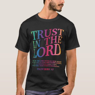 Camiseta Confie no Senhor Jesus Cristo Irmão Irmã Deus