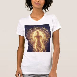 Camiseta Confie no Seu Brilho Corpo Radiante Cósmico Alinha