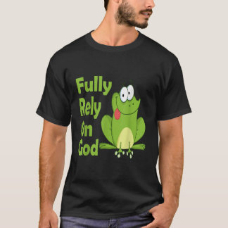 Camiseta Confie plenamente no produto cristão SAPO de Deus