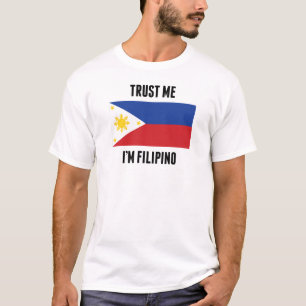 Camiseta Confie que eu mim é filipino