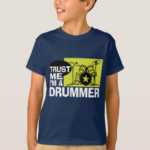 Camiseta Confie que eu mim é um baterista