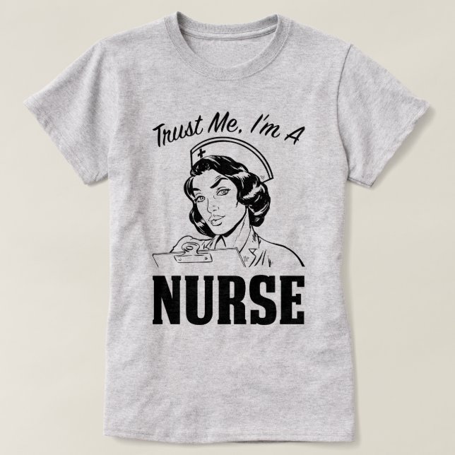Camiseta Confie que eu mim é um T médico do trabalho do (Frente do Design)