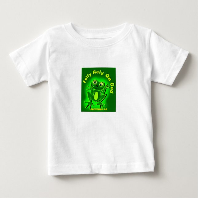 Camiseta Confie totalmente no Sapo de Deus (Frente)