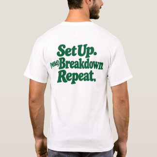 Camiseta Configurar. (Leve) Colapso. Repetir.