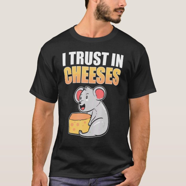Camiseta Confio Em Queijo E Rato De Mouse (Frente)