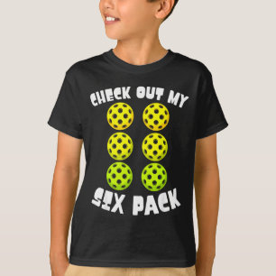 Camiseta Confira Meu 6 Pack Amante de Ckleball Jogador Engr