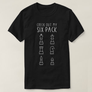 Camiseta Confira Meu Design de Xadrez Six Pack