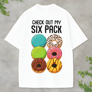 Camiseta Confira Meu Donut de Seis Unidades Presente Engraç