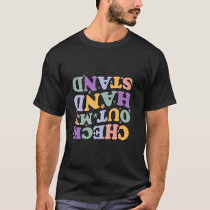 Camiseta Confira Meu Handstand Amantes de Ginástica Engraça