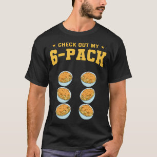 Camiseta Confira Meu Macarrão Com Queijo Seis Embalagens Pa