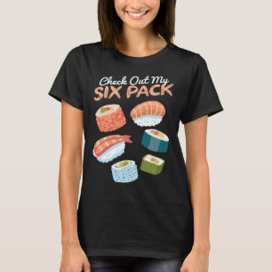 Camiseta Confira meu Sushi Six Pack I Sushi Comida Japones