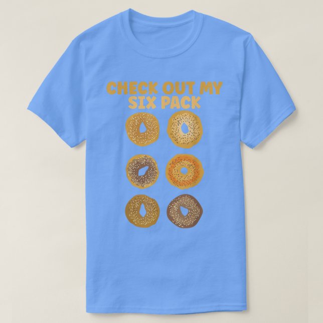 Camiseta Confira Meus Sacos De Destino De Bagel De SiPack E (Frente do Design)