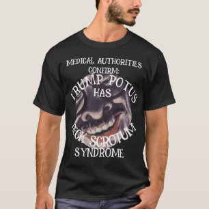 CAMISETA CONFIRMADO QUE TRUMP TEM SÍNDROME DE PESCOÇO ESCRO
