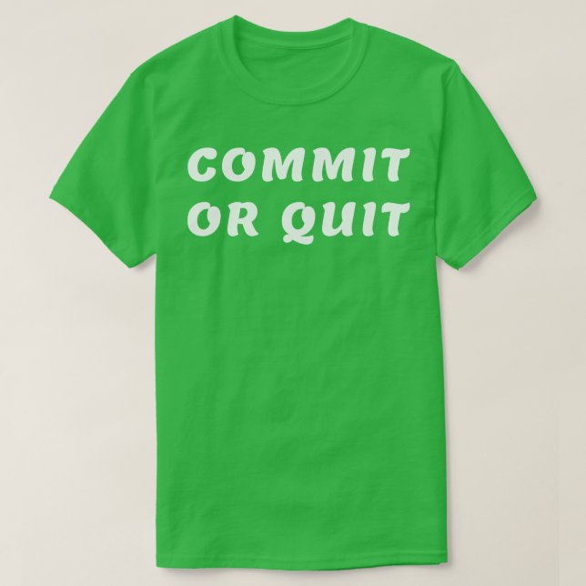 Camiseta Confirmar ou sair 1 (Frente do Design)