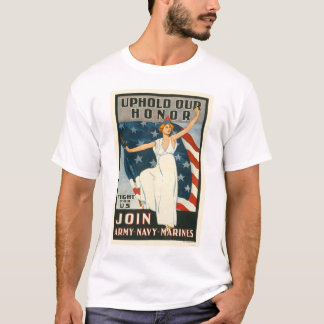 Camiseta Confirme nossa honra - se junte ao marinho do