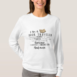 Camiseta Confissão do viajante de livro: livraria