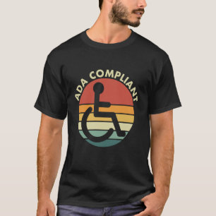 Camiseta Conformidade ADA Conformidade de Acessibilidade De