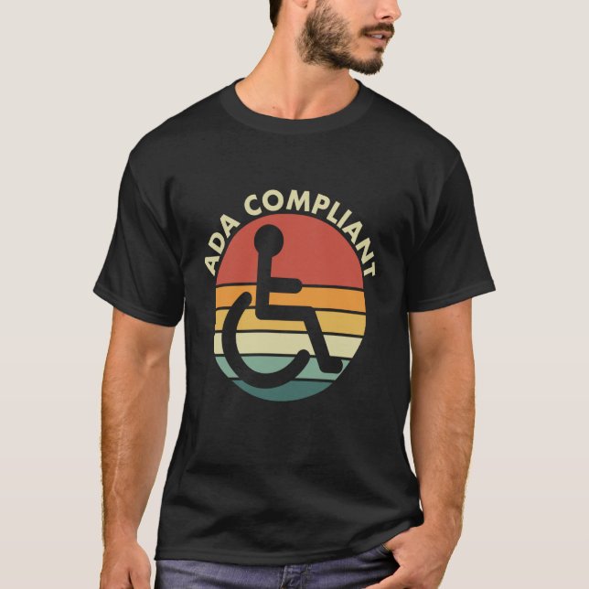 Camiseta Conformidade ADA Conformidade de Acessibilidade De (Frente)