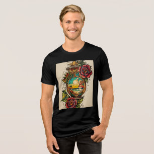 Camiseta Confortável e Na moda Bella+Canvas Tri-Blend
