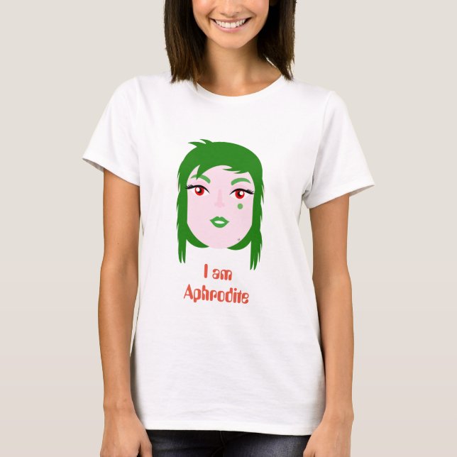 Camiseta confortável "Eu sou Afrodite" (Frente)