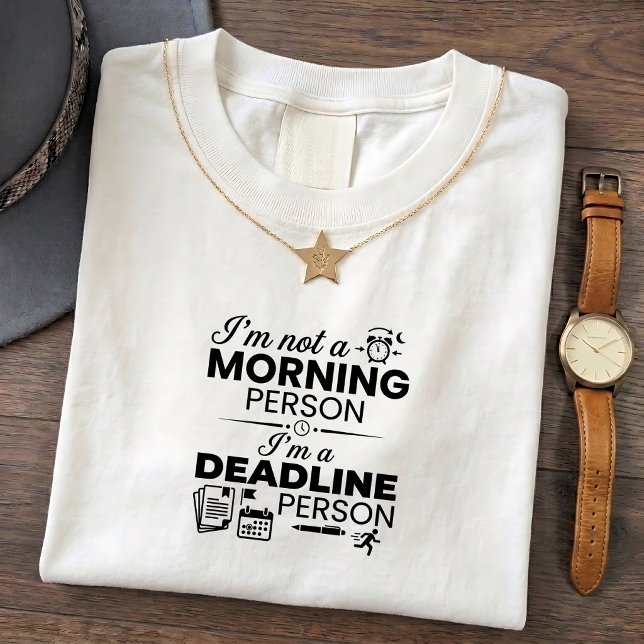 Camiseta Confortável para o Escritório com Prazo M (Criador carregado)