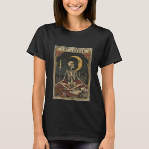 Camiseta Conforte O Leitor Tarot Card Shirt Skeleton Readi