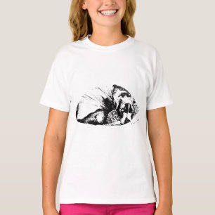 Camiseta Conforto Sombreado em Vermelho