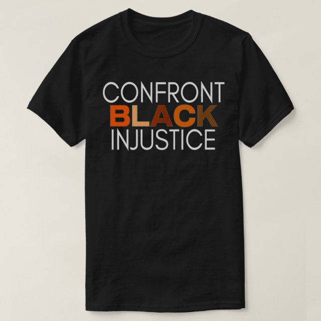 Camiseta Confront Injustice Premium  (Frente do Design)